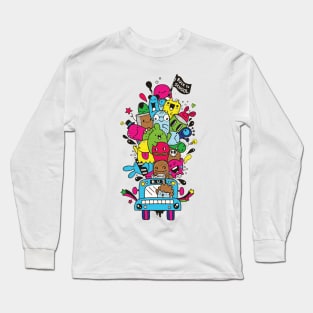 back to school doodle Long Sleeve T-Shirt